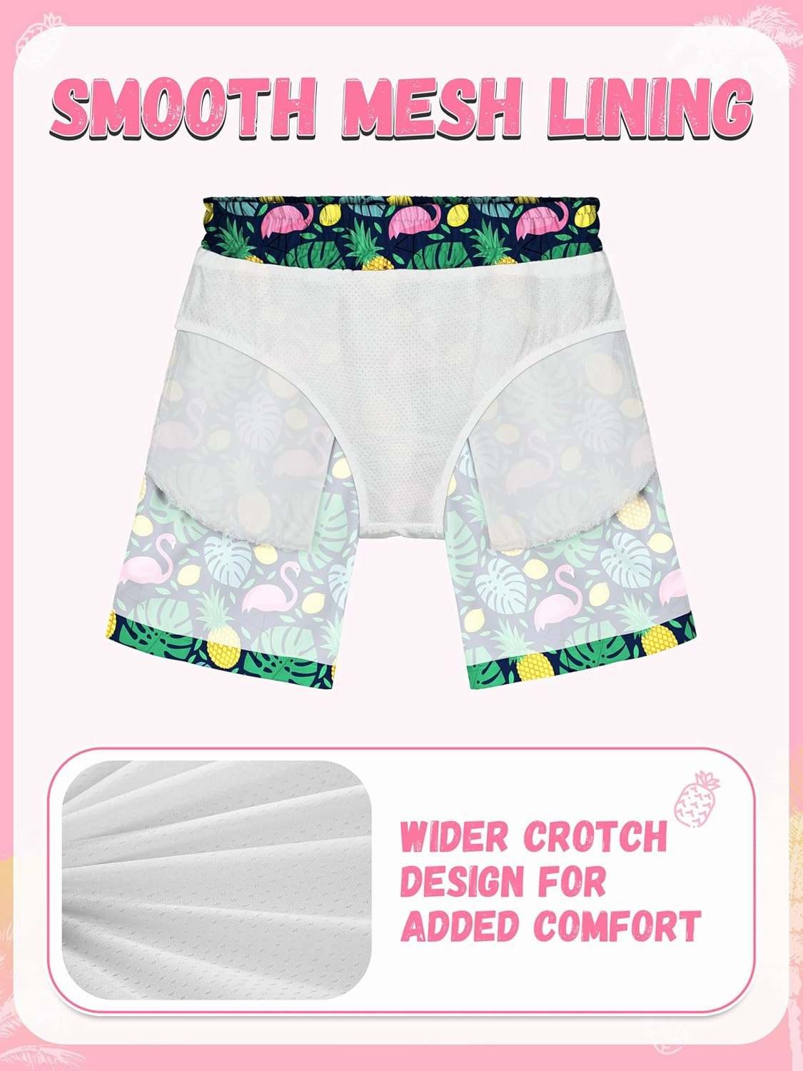 2 Pack Toddler Boys Swim Trunks UPF 50  Swim Shorts with Mesh Liner Boy Stretch Suit Swimsuit