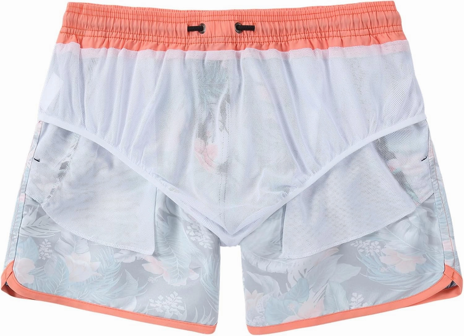5 Inch Inseam Swimming Shorts Mens Gradient Swim Trunks with Mesh Liner Bathing Suit for Men Vacation