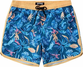 5 Inch Inseam Swimming Shorts Mens Gradient Swim Trunks with Mesh Liner Bathing Suit for Men Vacation
