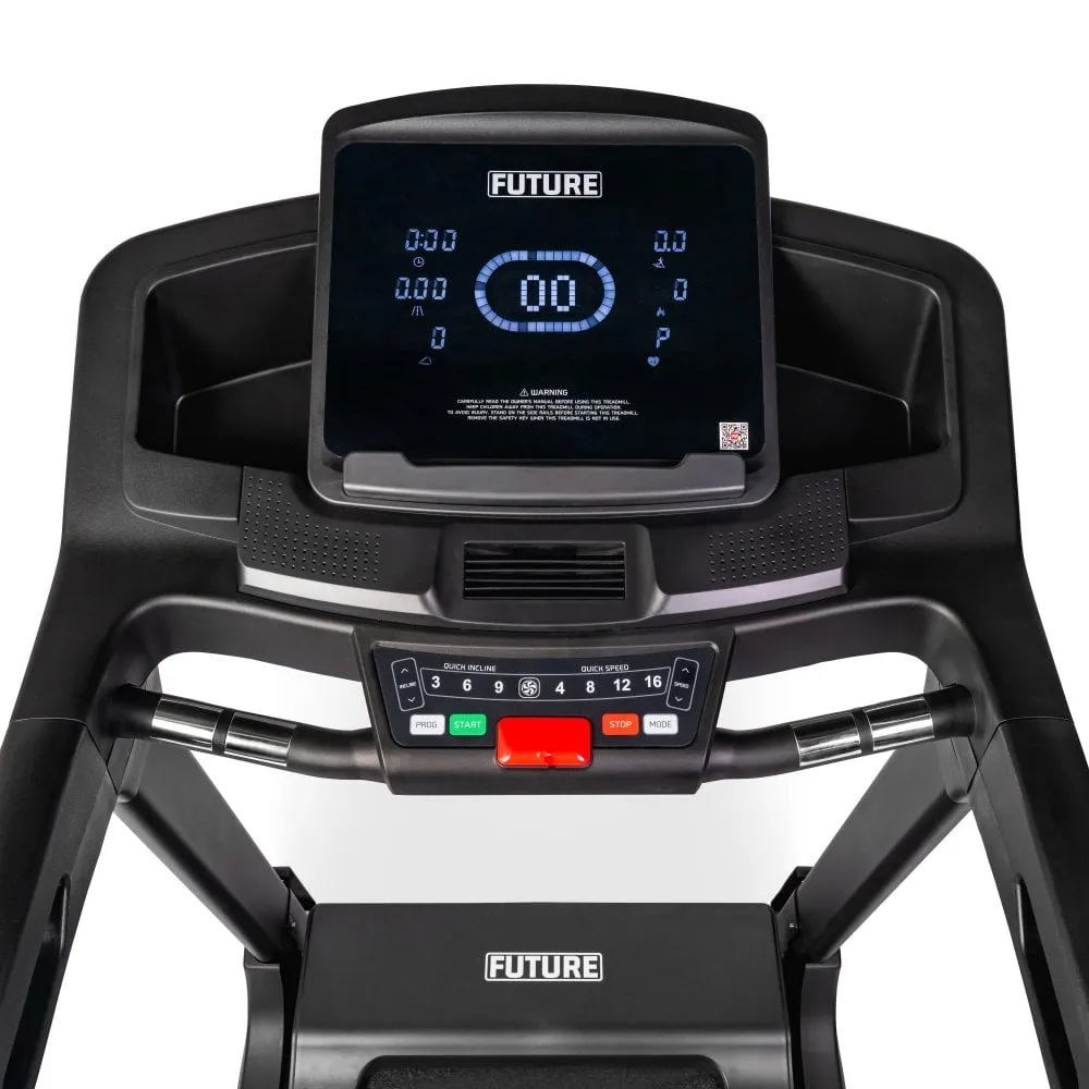 Future T660 Folding Treadmill - LED Console, Mini trampoline rebounder