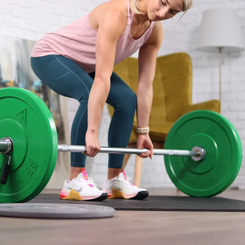 Hit Fitness Semi Commercial 20kg Olympic Barbell | 7ft, Bodyweight Exercises