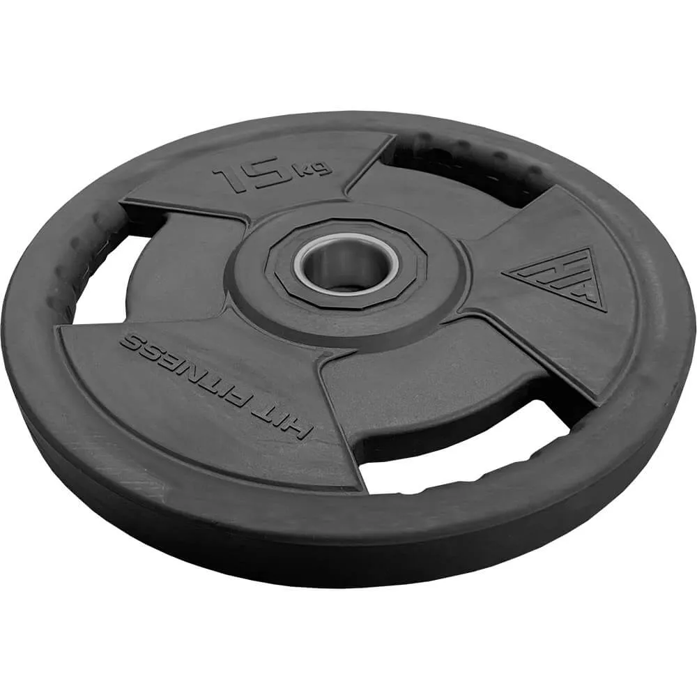 Hit Fitness Rubber Radial Olympic Weight Discs | 15kg, Agility,Speed, Foldable weight bench, Plyometric Platforms