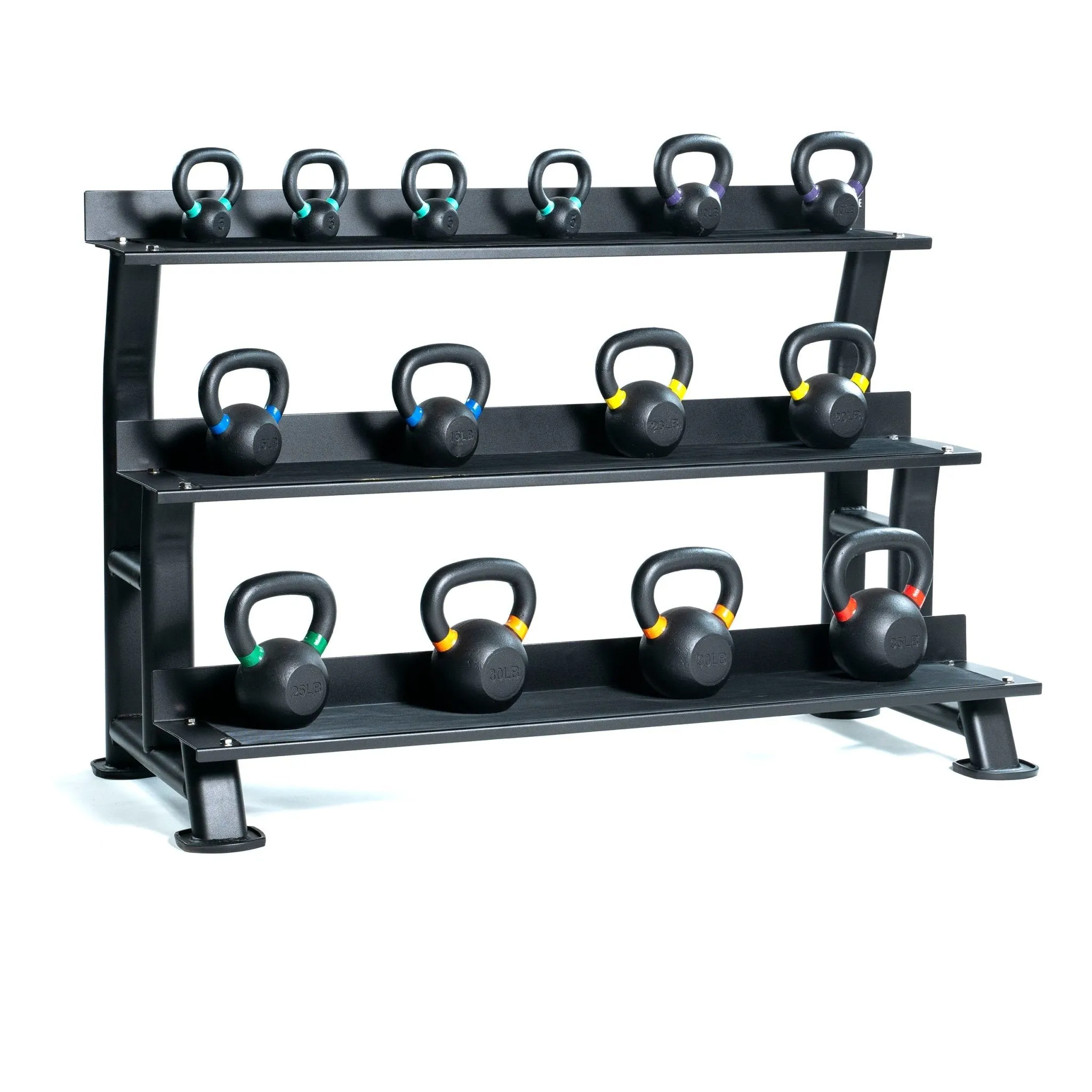 Kettlebell Rack - Three Tier, Yoga Mats, Recovery,Stretching