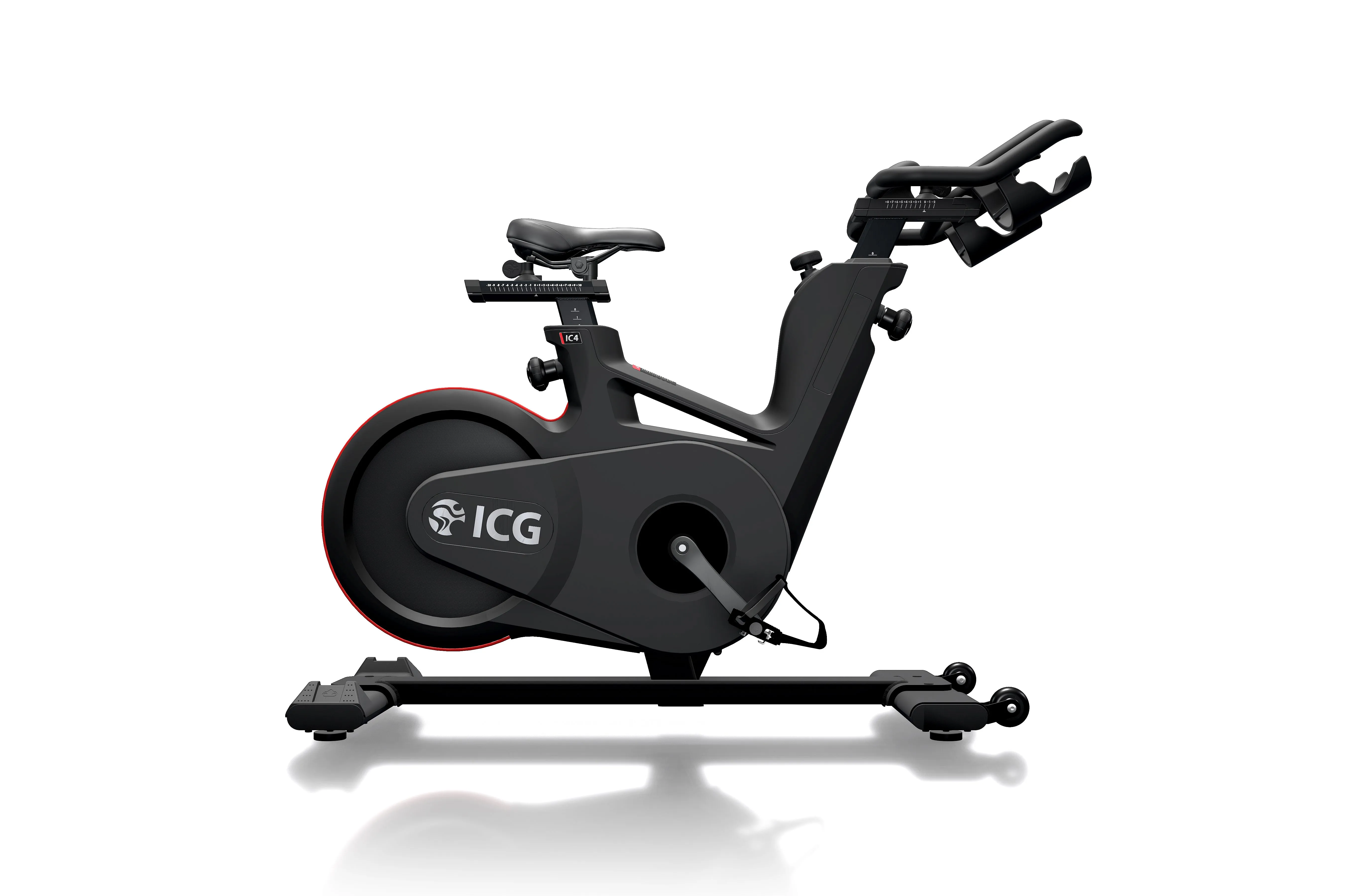 Act Fast Life Fitness IC4 Group Exercise Bike While Supplies Last, Commercial Bikes, Rubber Gripped Olympic Plates