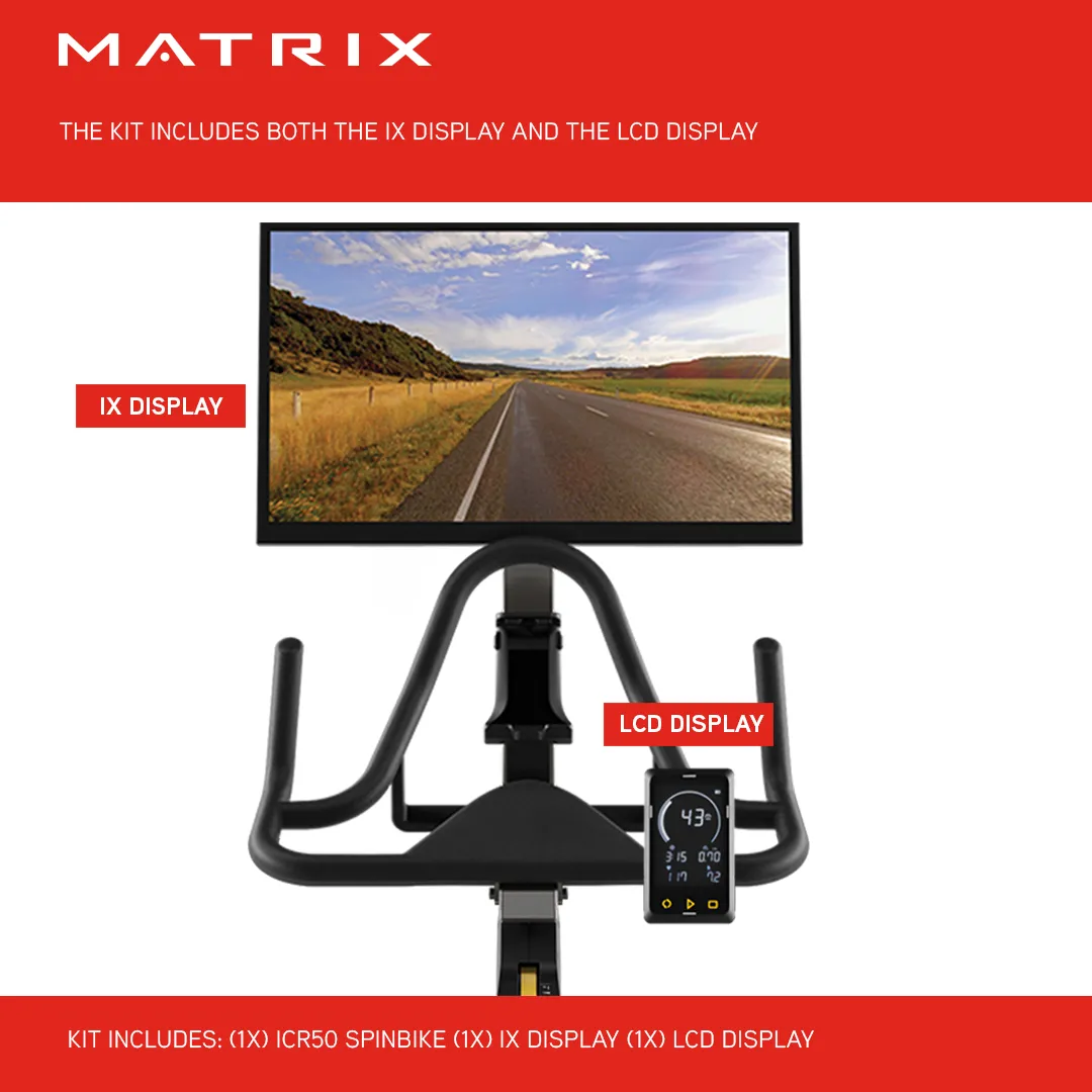 Matrix ICR50 with IX Display and LCD Display Indoor Cycle, Rowers