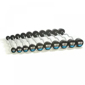 Act Fast MYO Strength Rubber Barbell with PU End Cap - 10kg - 50kg EZ (10 Bar Set) New Favorites, Walking Pads, Kettlebell set, Fixed Barbell Set