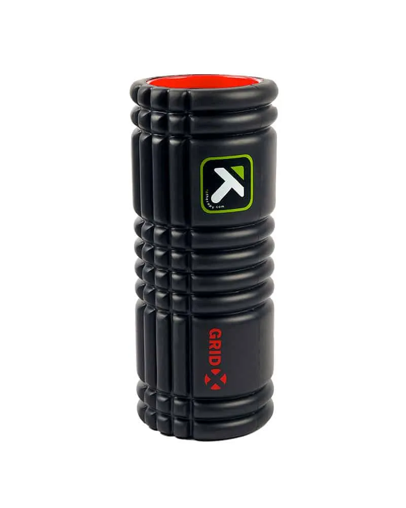 TriggerPoint Grid X Foam Roller, Resistance bands set, Dumbbell Storage
