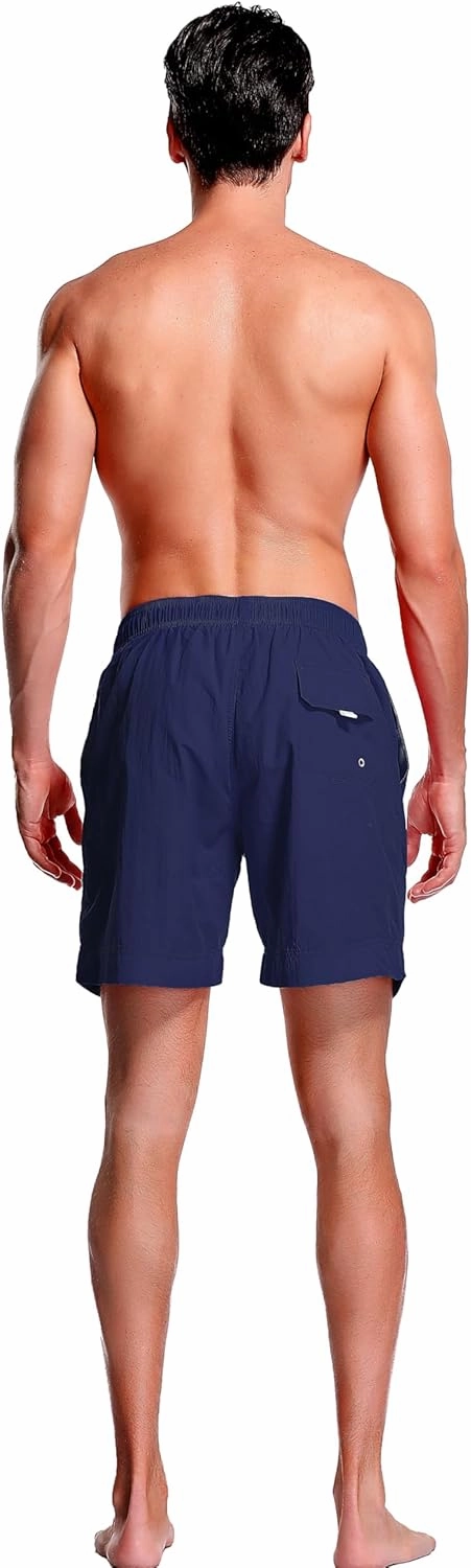 Adoretex Men's Guard Quick Dry Mesh Lining Pockets Swim Trunks Water Shorts Swimsuit