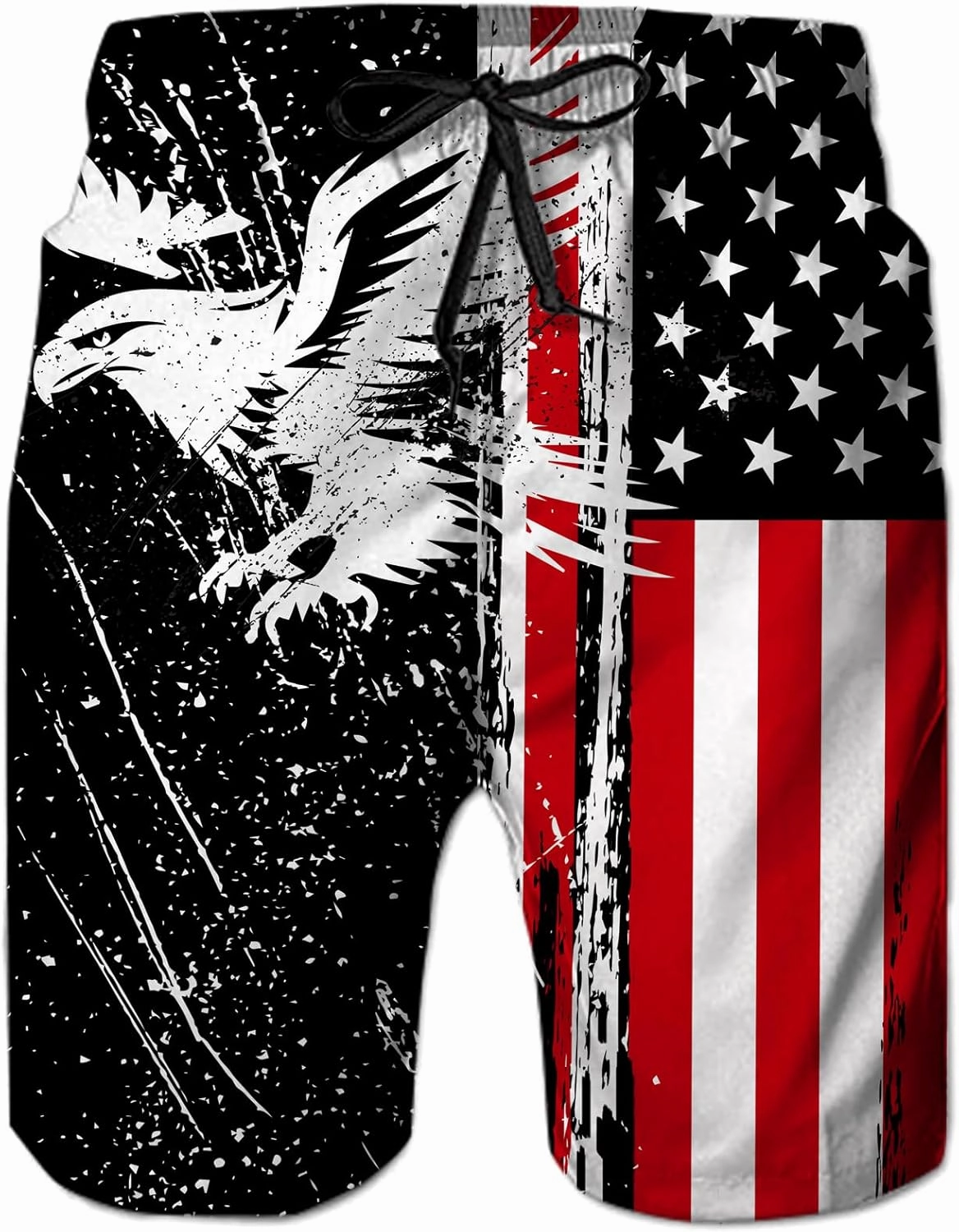Ahegao Men's Swim Trunks Quick Dry 3D Printed Beach Board Shorts with Pockets Cool Mesh Lining Bathing Suits