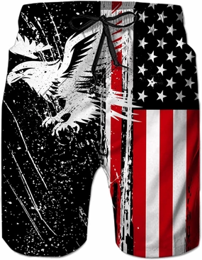 Ahegao Men's Swim Trunks Quick Dry 3D Printed Beach Board Shorts with Pockets Cool Mesh Lining Bathing Suits