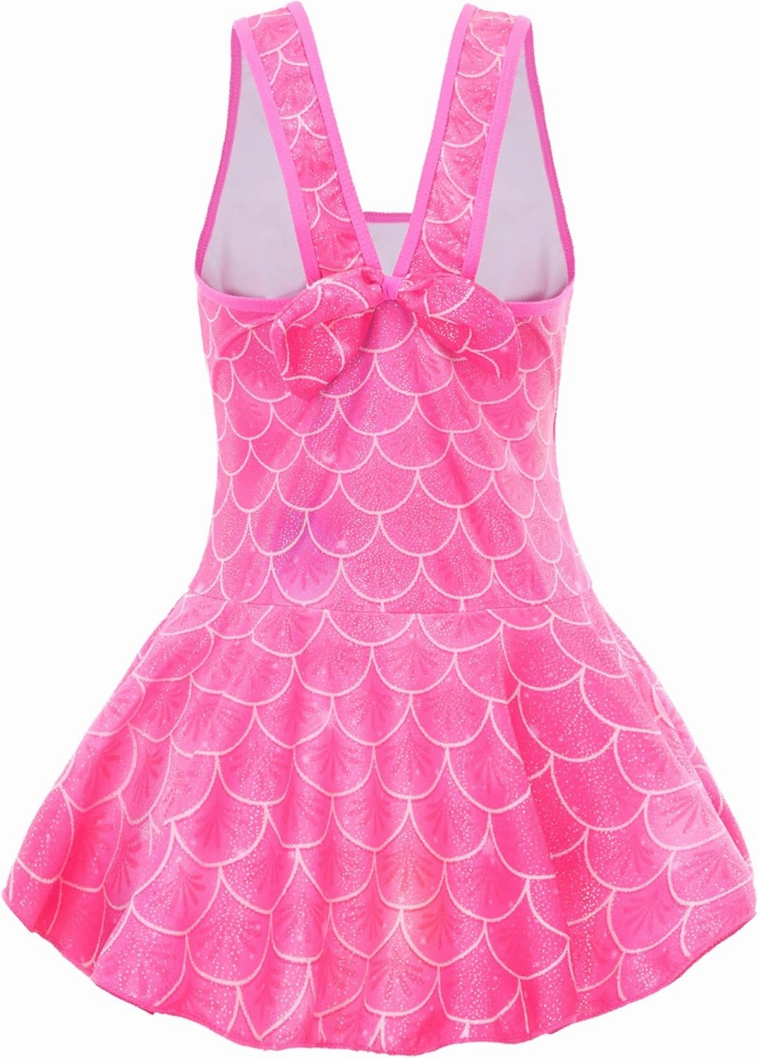 Akokvlar Girl One Piece Swimsuit with Skirt Bathing Suit Swimwear 3-16Y