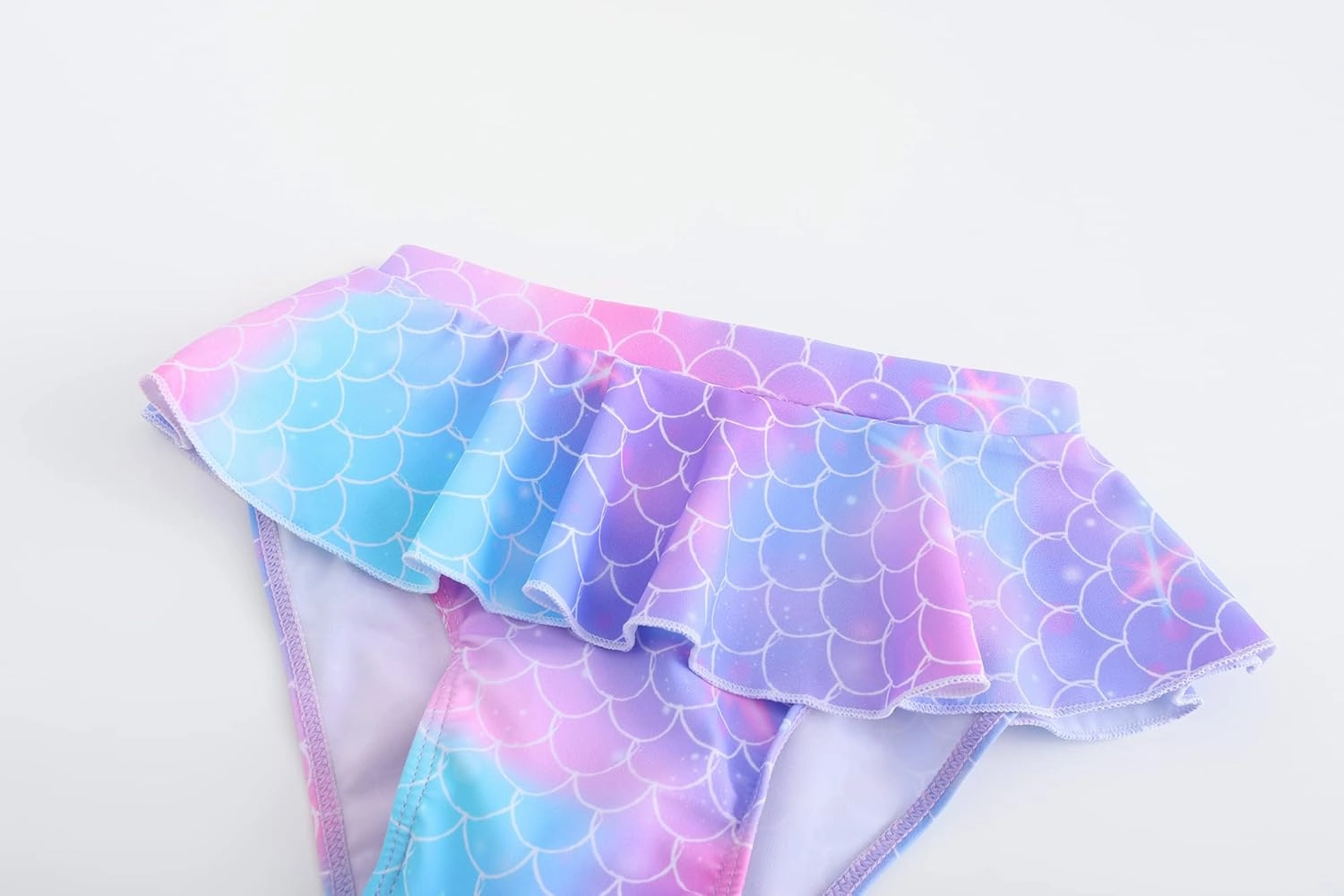 Akokvlar Two Pieces Swimsuit Mermaid Bikinis Tankini Bathing Suit for Little Girls