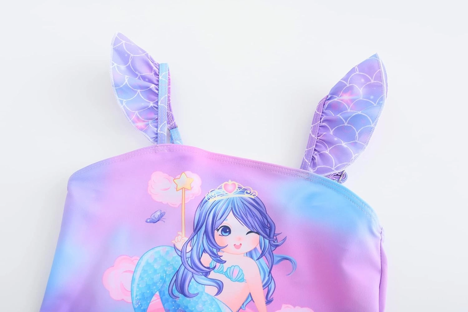 Akokvlar Two Pieces Swimsuit Mermaid Bikinis Tankini Bathing Suit for Little Girls