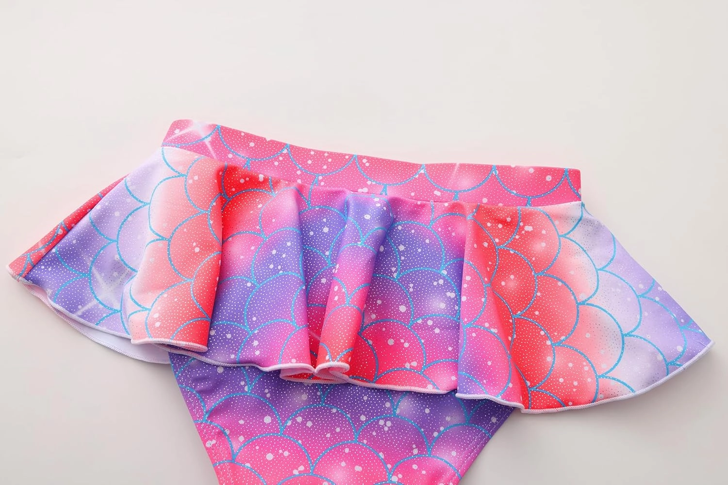 Akokvlar Two Pieces Swimsuit Mermaid Bikinis Tankini Bathing Suit for Little Girls