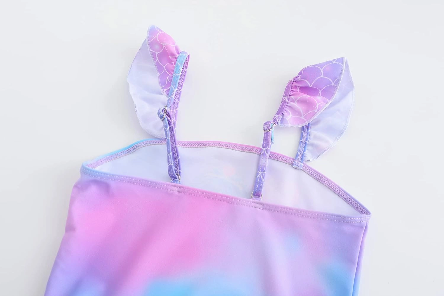 Akokvlar Two Pieces Swimsuit Mermaid Bikinis Tankini Bathing Suit for Little Girls