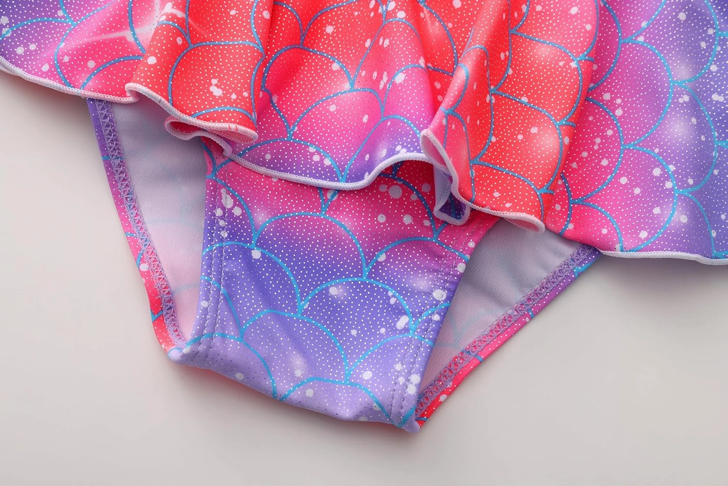 Akokvlar Two Pieces Swimsuit Mermaid Bikinis Tankini Bathing Suit for Little Girls