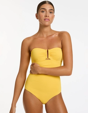 Alessia Bandeau Swimsuit - Sunflower