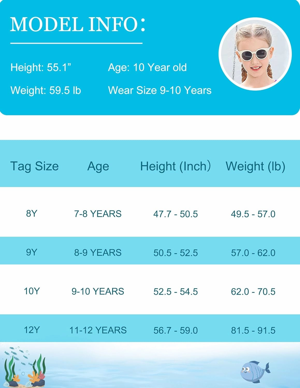 ALISISTER Girls Tankini Swimsuit Two Piece Bathing Suits Summer Beach Swimwear with Shorts for 7-12 Years