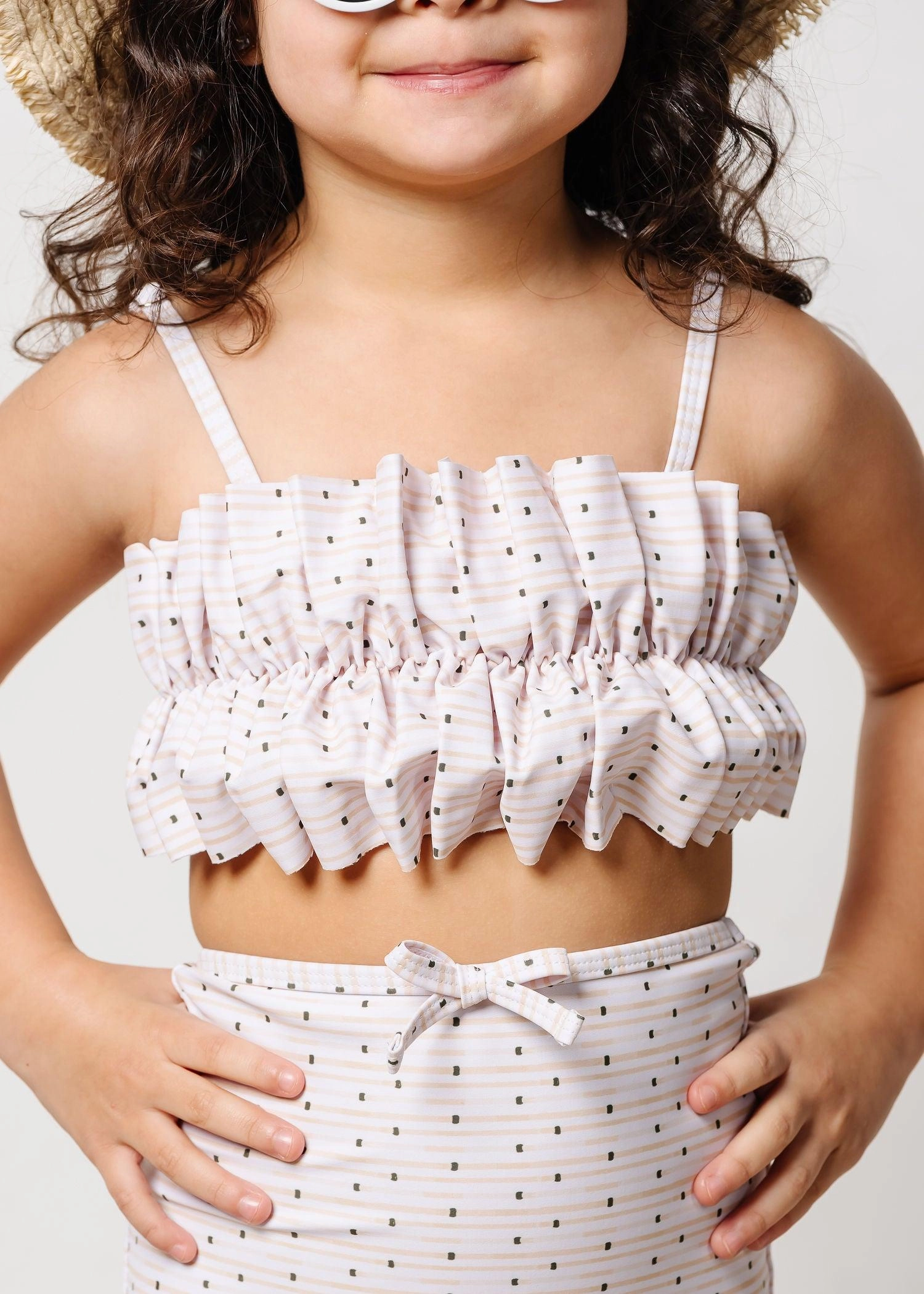 All Neutral | Mini Oversized Ruffle Top