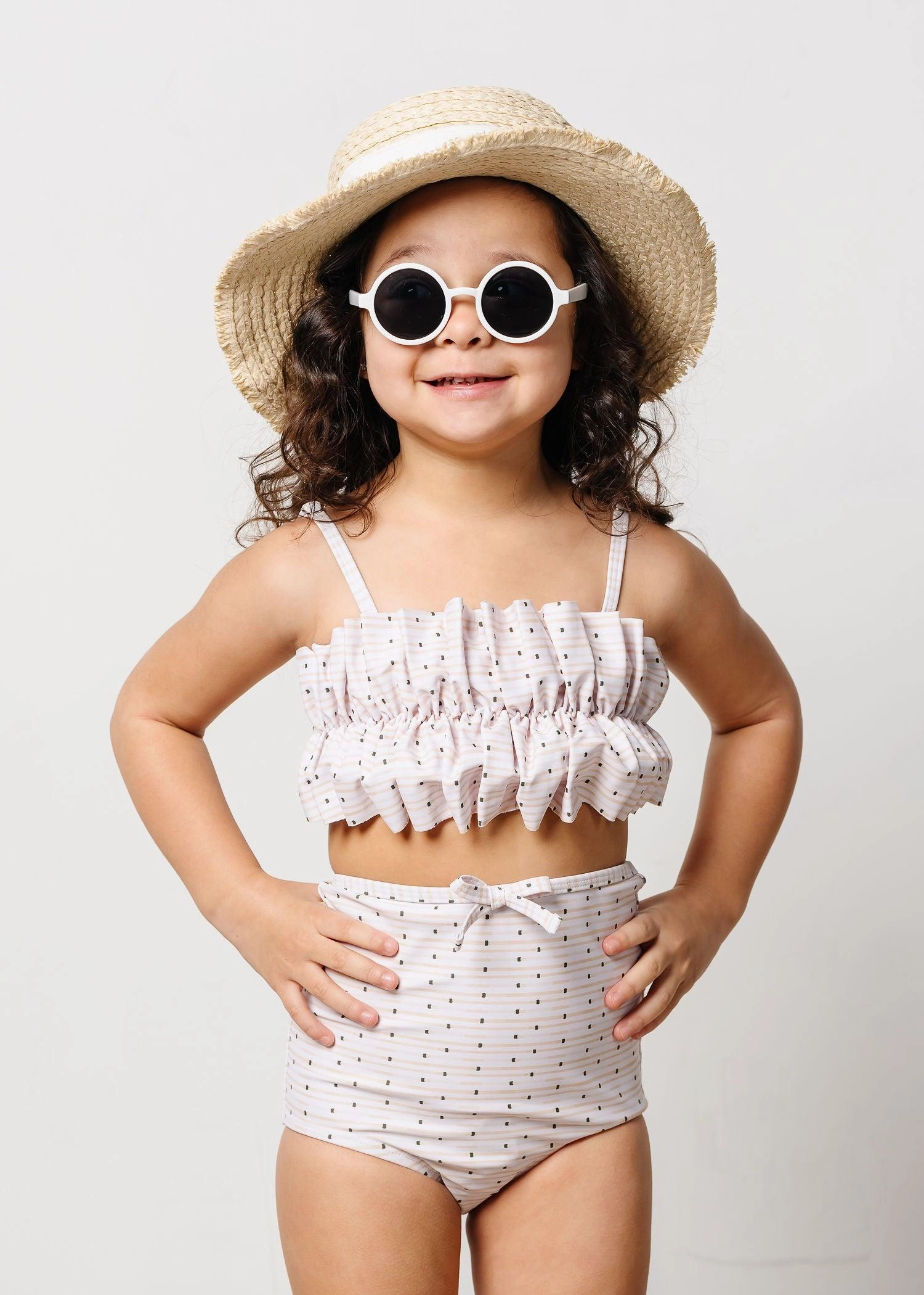 All Neutral | Mini Oversized Ruffle Top