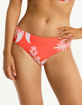 Aloha Mid Bikini Pant - Flame