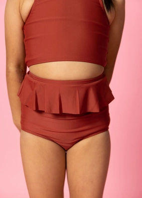 Amber Brown | Mini Peplum Bottoms