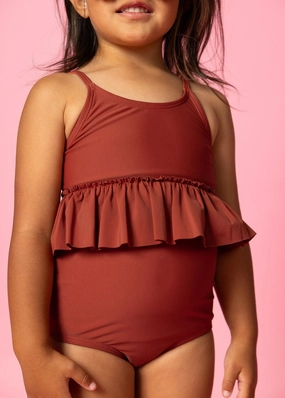 Amber Brown | Mini Peplum Top