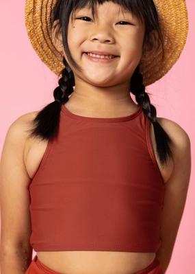 Amber Brown | Mini Racer Back Top