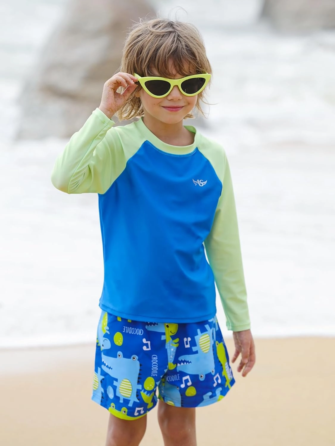 Angel season Boys Swim Trunks Toddler Kids Swimsuits for Boys Swimming Bathing Suits Quick Dry Kid Board Short Size 2-10