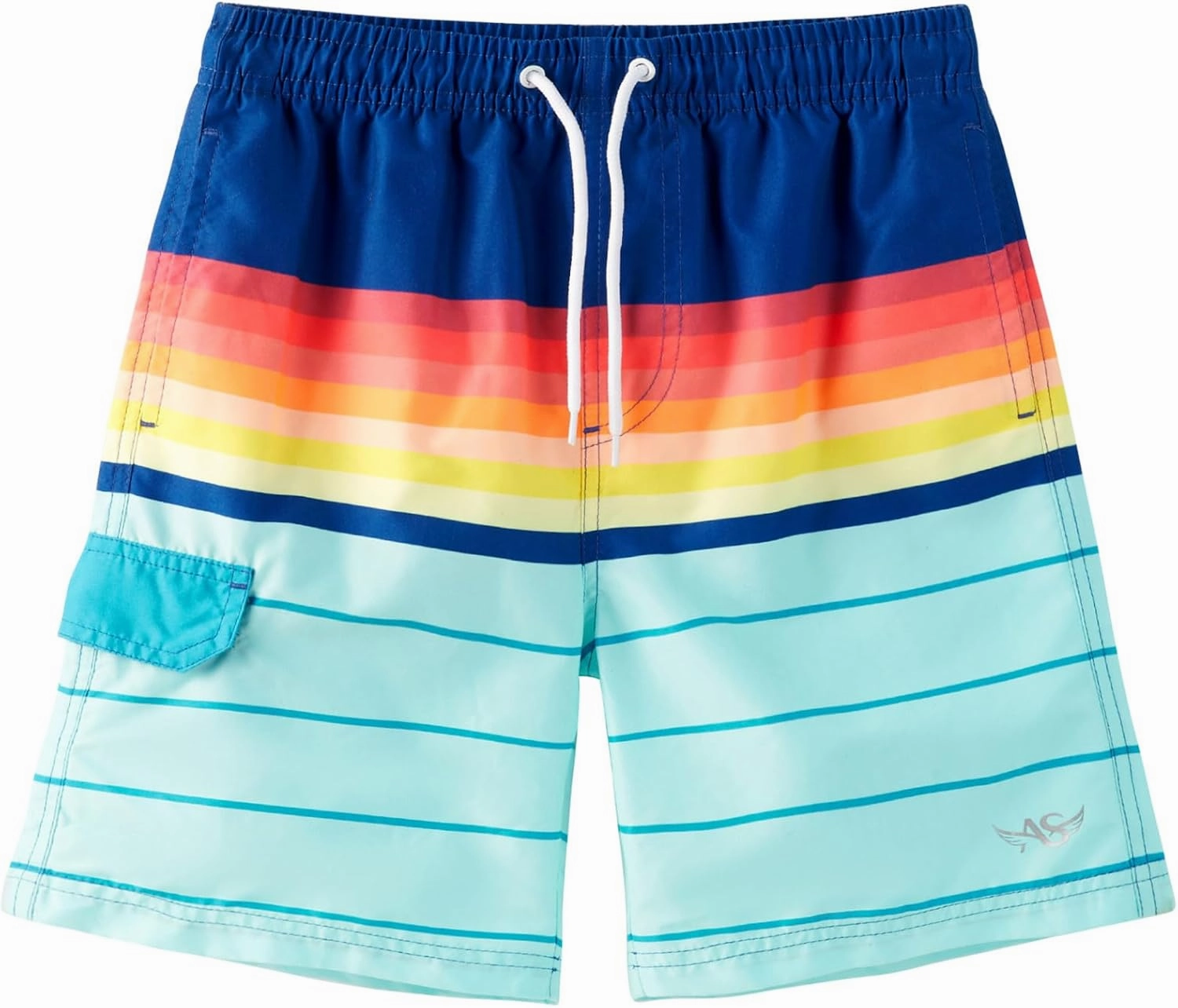 Angel season Boys Swim Trunks with UPF 50  Kids Board Shorts Quick Dry Youth Swimsuit Teen Boy Swimwear Sizes 7-14 Years