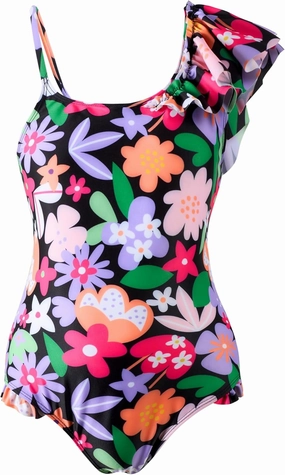 Angel season Girls One Piece Swimsuits Teens Bathing Suit Straps Kids Cute Swimwear with UPF 50  Daisy Halter Size 7-14