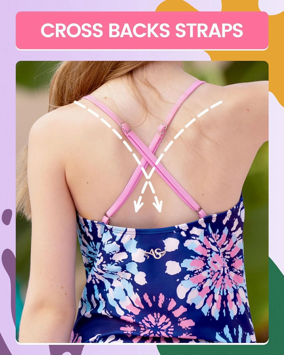 Angel season Girls One Piece Swimsuits Teens Bathing Suit Straps Kids Cute Swimwear with UPF 50  Daisy Halter Size 7-14