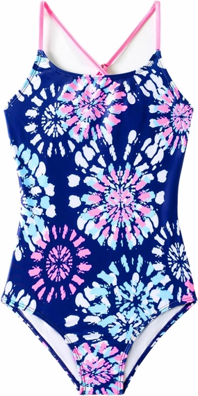 Angel season Girls One Piece Swimsuits Teens Bathing Suit Straps Kids Cute Swimwear with UPF 50  Daisy Halter Size 7-14