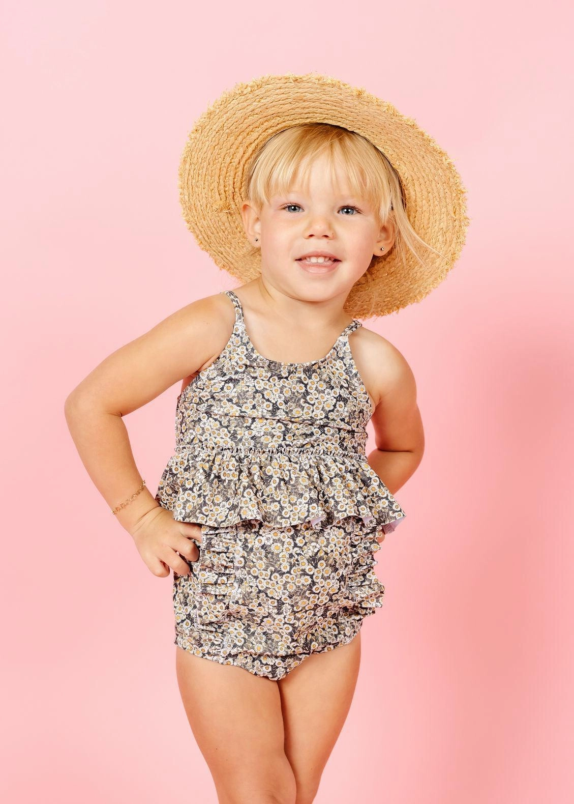 Antique Daisy | Mini Peplum Top