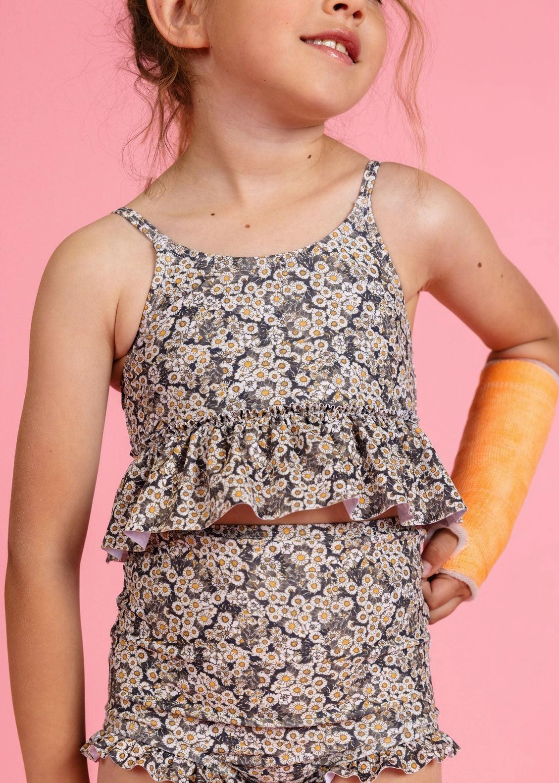 Antique Daisy | Mini Peplum Top