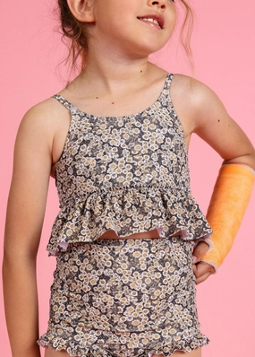 Antique Daisy | Mini Peplum Top
