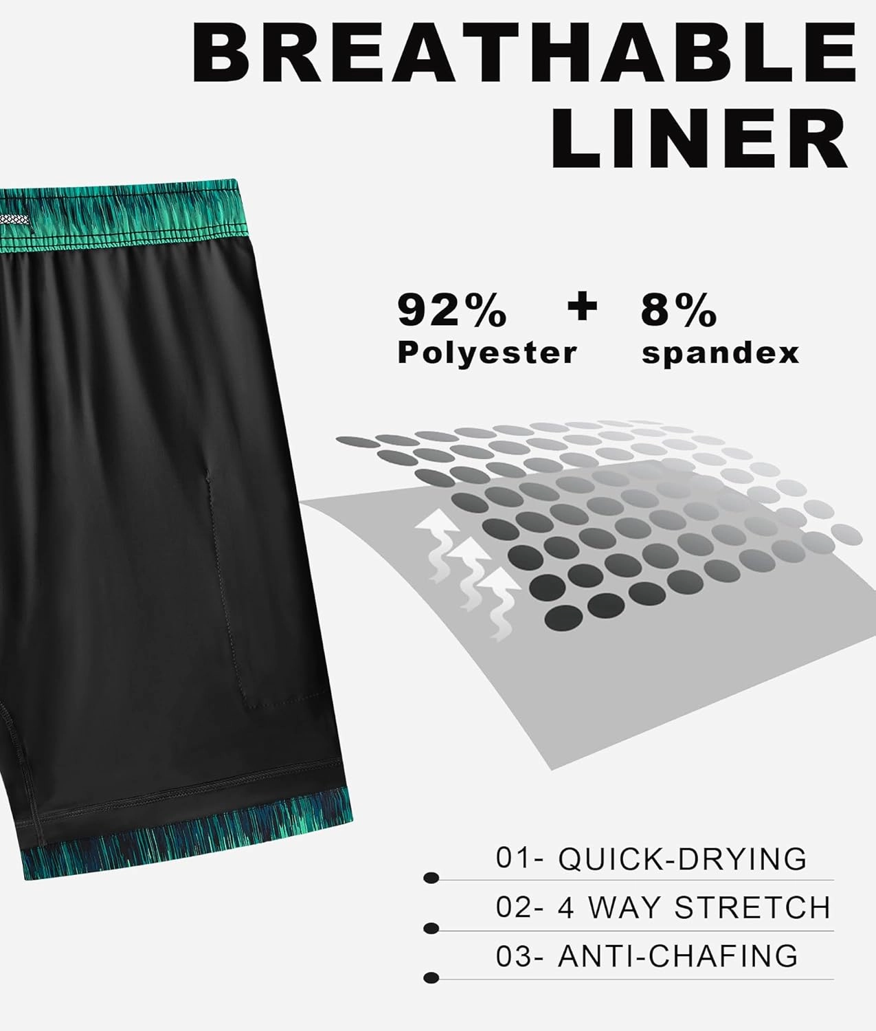 APTRO Men's Swim Trunks 2 in 1 Bathing Suit 5 Inch Beach Swimwear with Compression Liner