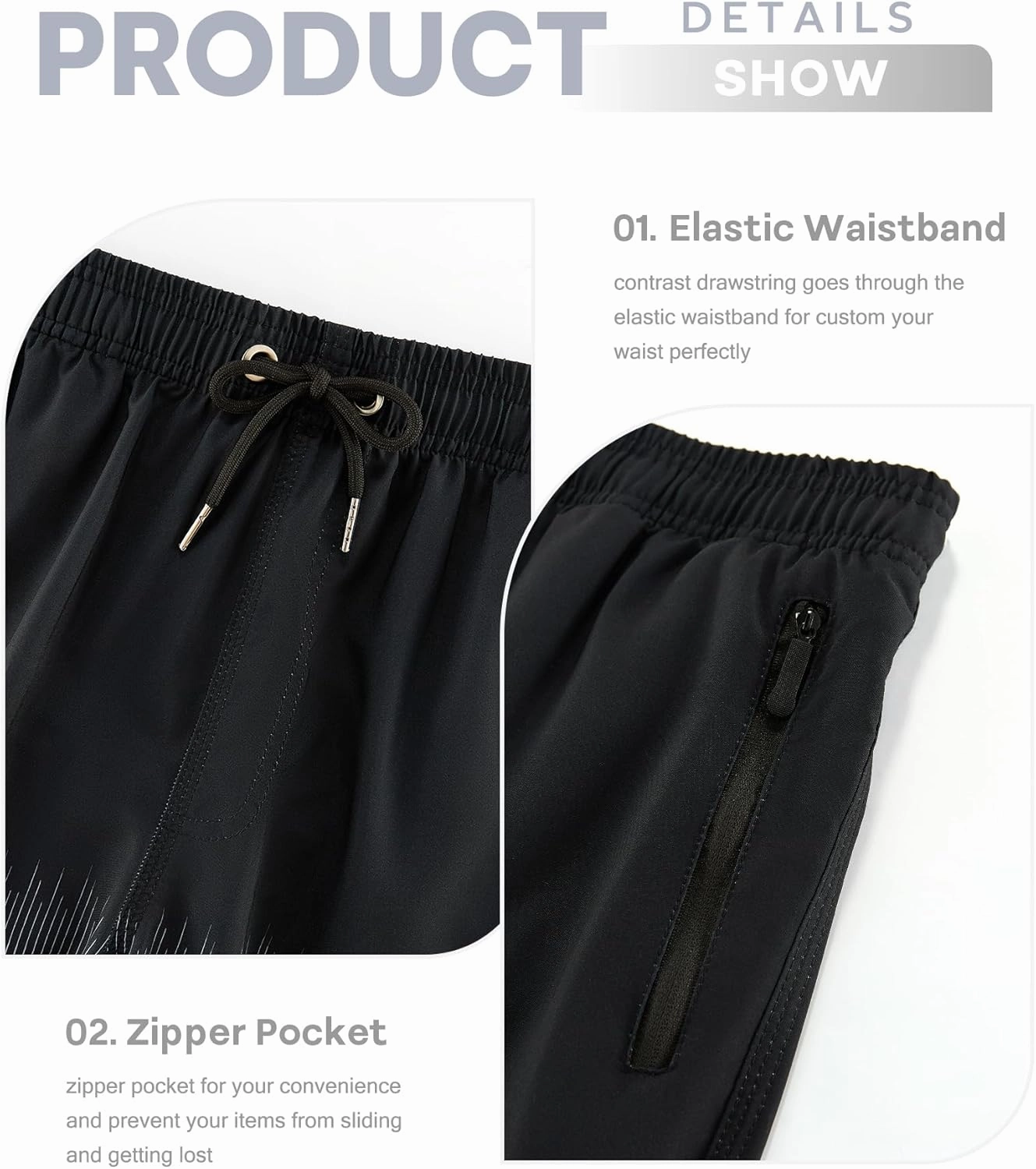 APTRO Men's Swim Trunks 9 inch Bathing Suit Swim Board Shorts Quick Drying Beach Shorts with Zipper Pockets