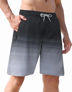 APTRO Men's Swim Trunks 9 inch Bathing Suit Swim Board Shorts Quick Drying Beach Shorts with Zipper Pockets
