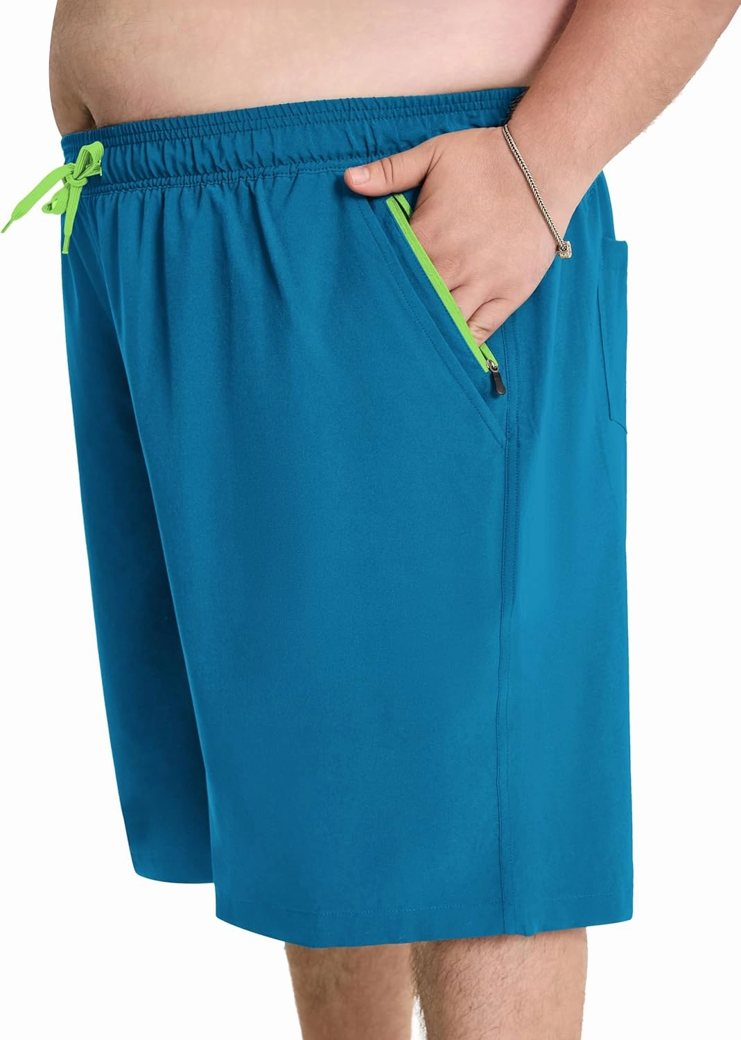 Arcweg Men's Big & Tall Swim Trunks - Quick Dry Board Shorts with Compression Liner & Zipper Pockets (2X-6X)