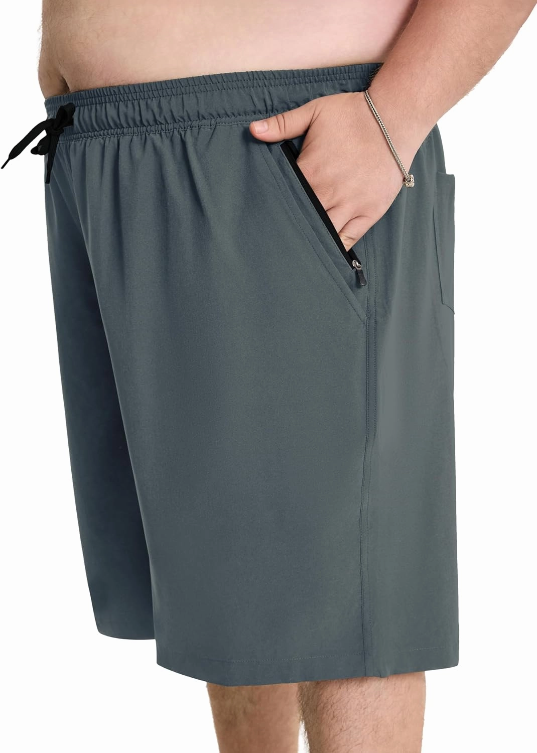 Arcweg Men's Big & Tall Swim Trunks - Quick Dry Board Shorts with Compression Liner & Zipper Pockets (2X-6X)