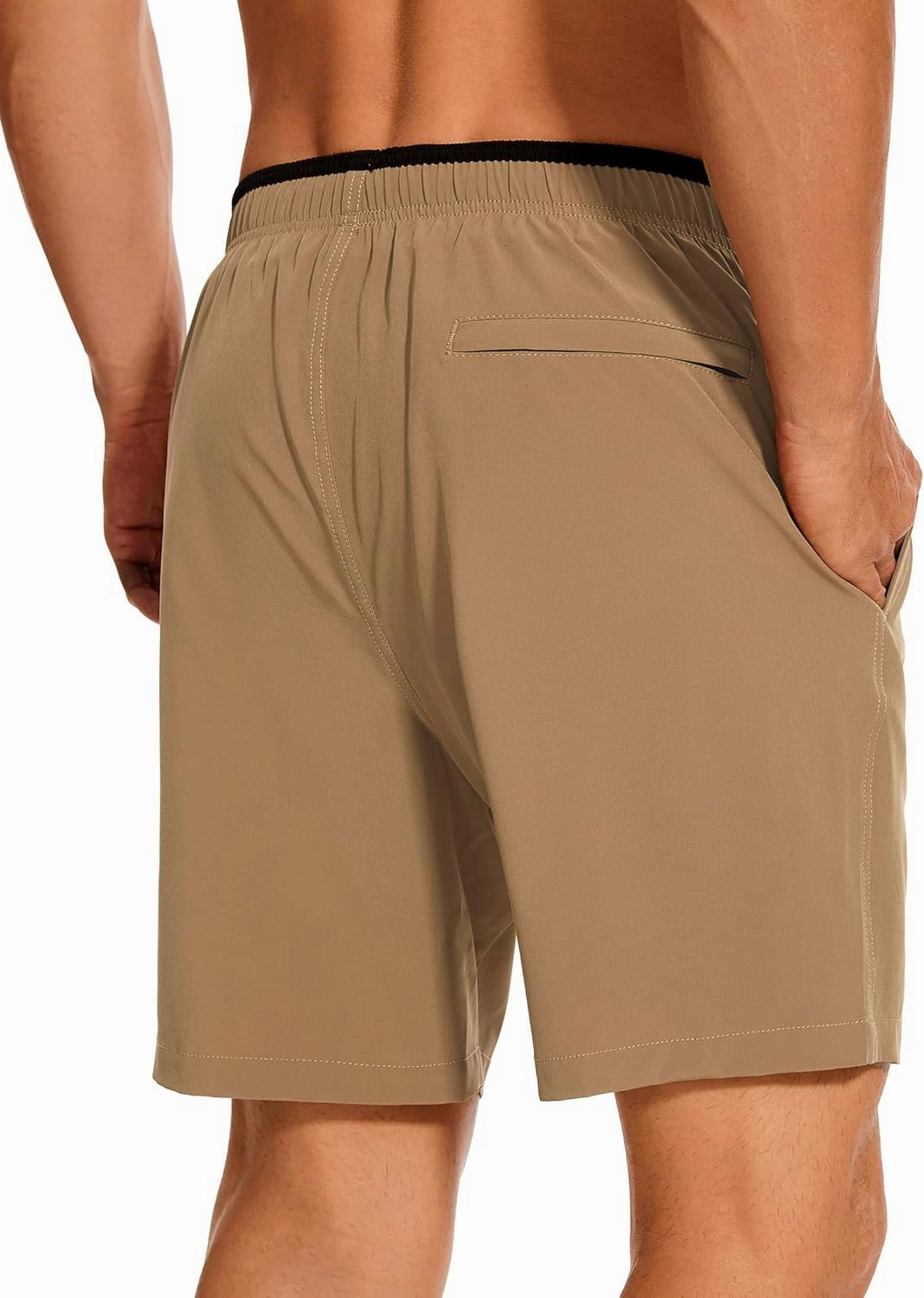 Aueyan Mens Swim Trunks with Compression Liner 7 inch Quick Dry Beach Board Shorts
