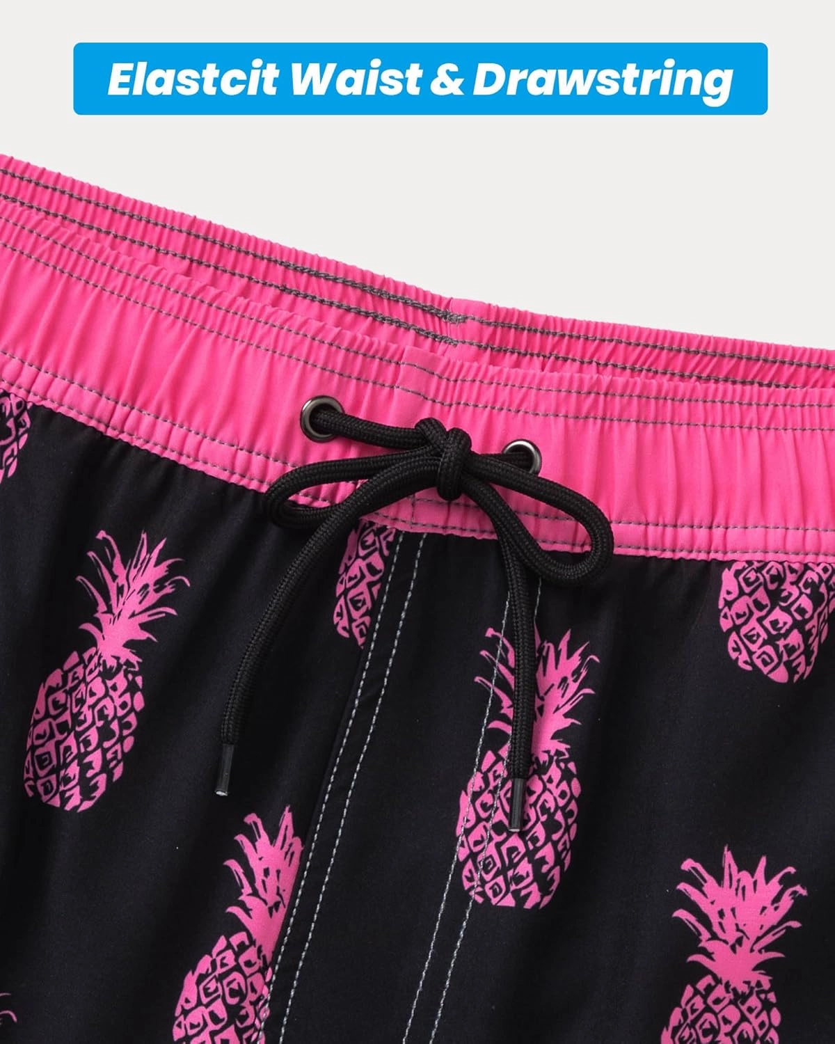 Aueyan Mens Swim Trunks with Compression Liner 7 inch Quick Dry Beach Board Shorts