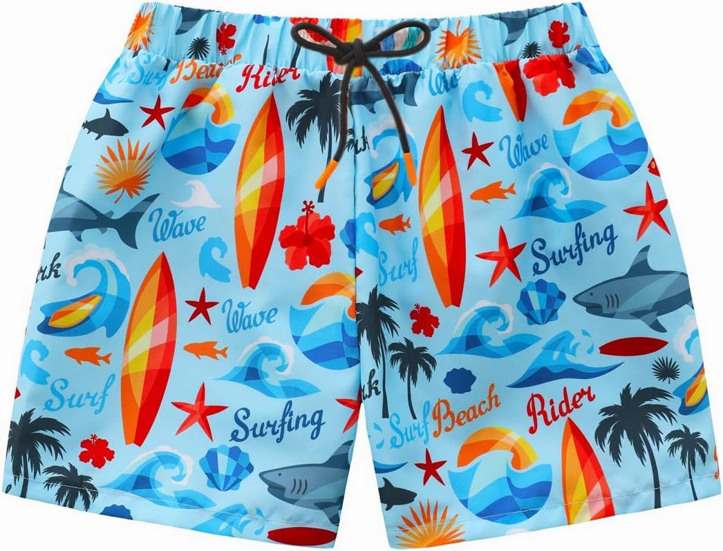 Baby-Boys Toddler Long Sleeved Rashguard Swim Bathing Suit and Sun Hat Set