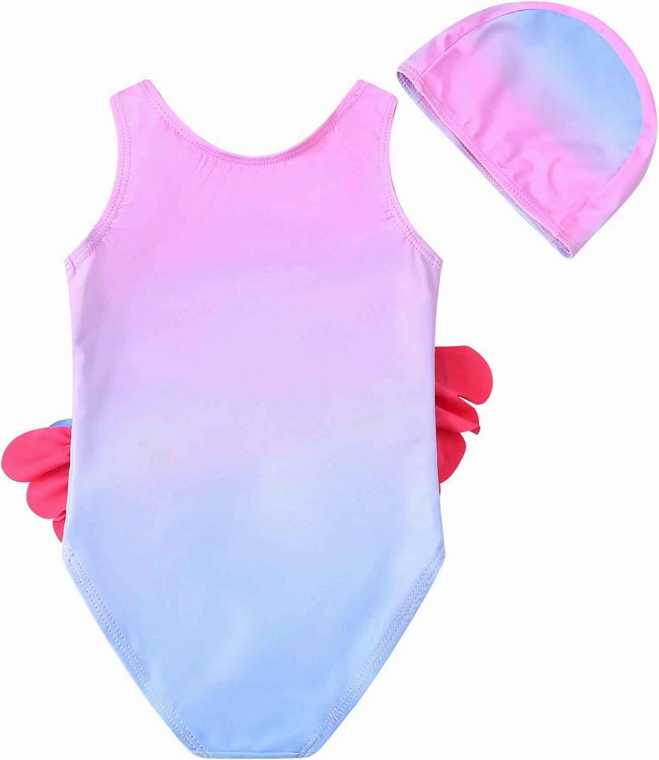 Baby Girl One Piece Swimsuit Swimwear Toddler Kid Flamingo Bikini Bathing Suit Sunsuit Rash Guard 1-5t
