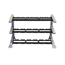 Body Solid SDKR1000SD 3 Tier Saddle Dumbbell Rack, Olympic Individual Frisbee, Treadmill lubricant, Anti-blister socks