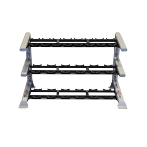 Back in Stock Body Solid SDKR1000SD 3 Tier Saddle Dumbbell Rack A Smarter Choice, Non Folding Treadmills, Racks,Cages,Squat Stands