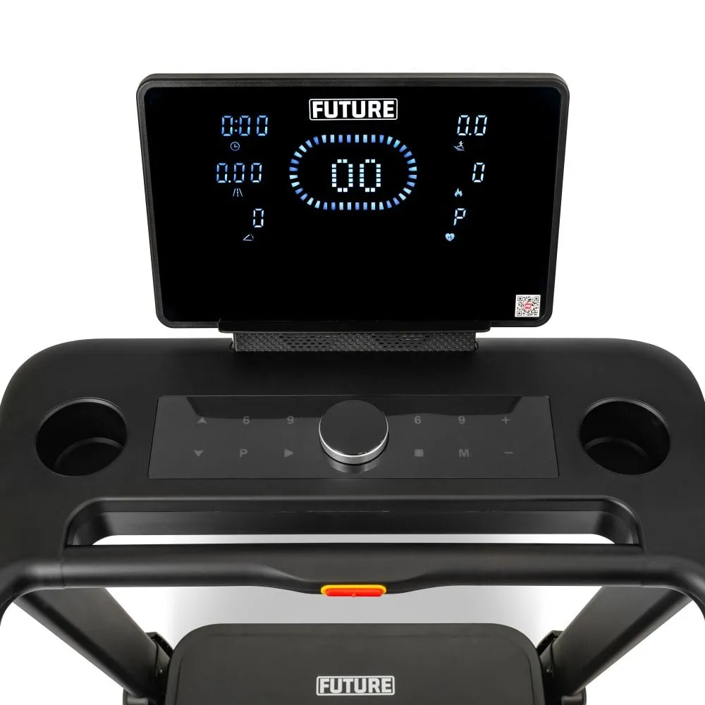 Future T440 Folding Treadmill - LED Console, Stair Climbers, Rowing machine for small spaces, Yoga Props