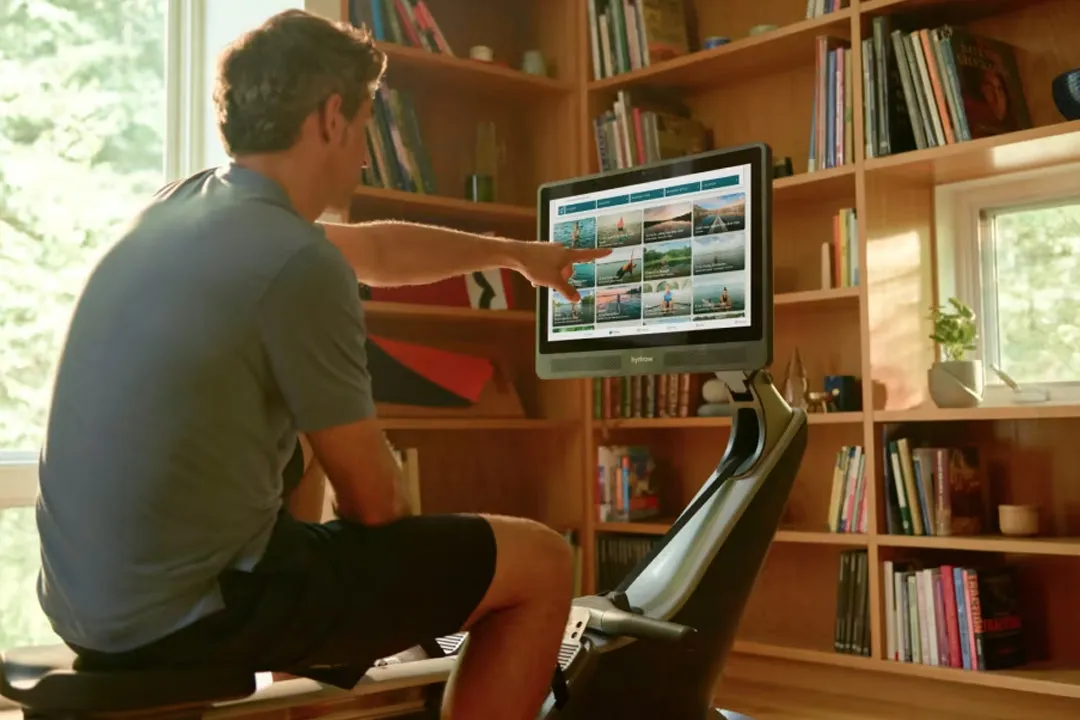 Hydrow Pro Rowing Machine, Rollable Sled Track