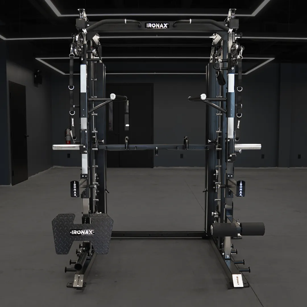 IRONAX - All-in-One Trainer, Cable Attachments, Dual Stations, Core and Abs
